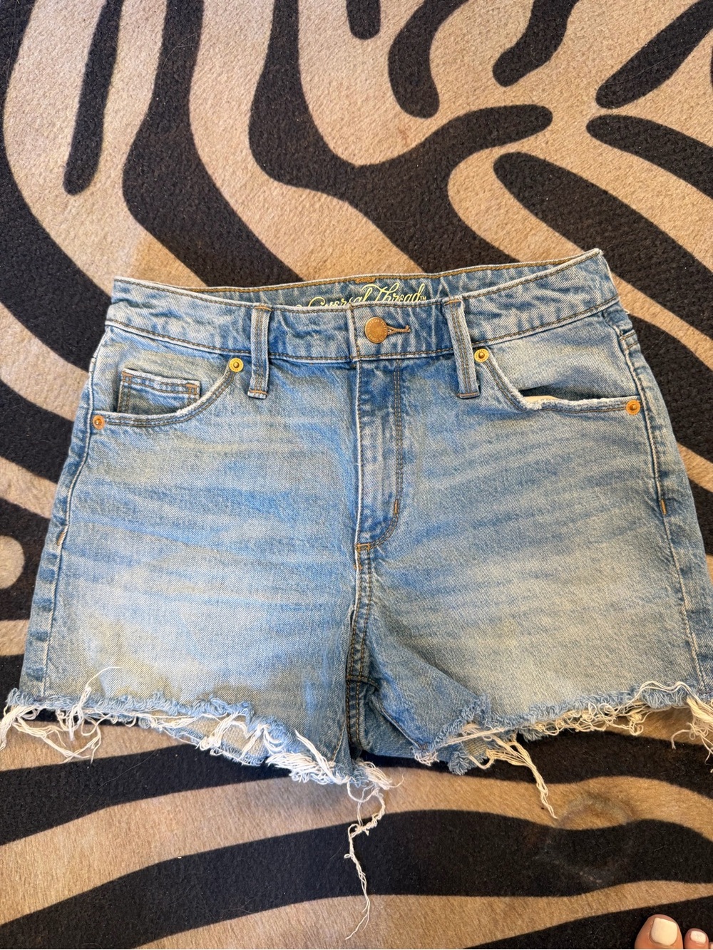 Universal Thread Light Wash Denim Cutoff Shorts